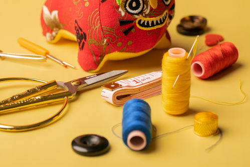 皮尺縫紉用品刺繡針織針線攝影圖 攝影
